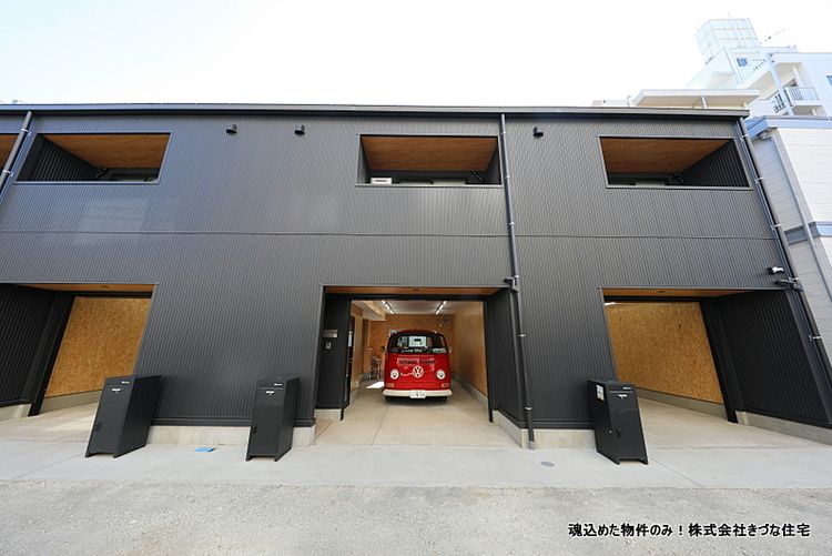新築 ガレージハウス大宮 RIDE BASE Omiya SOHO事務所利用可能